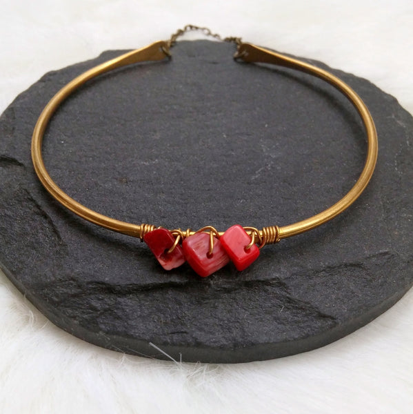 Eternity Bangle - Coral