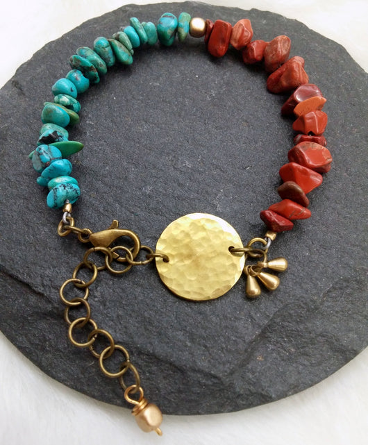 Infinite Bracelet - Turquoise & Jasper