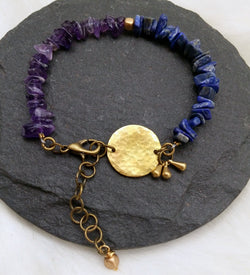 Infinite Bracelet - Amethyst & Lapis