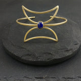 NEW Twin Moon Cuff - Lapis Lazuli