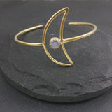 NEW Crescent Cuff - Moonstone