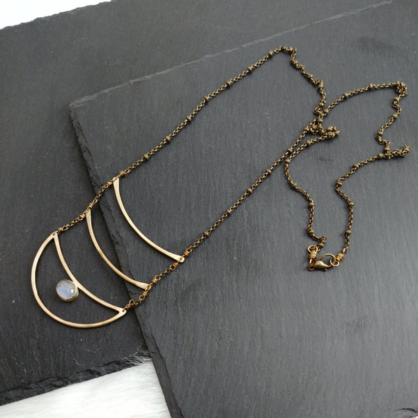 NEW Crescent Stellar Necklace