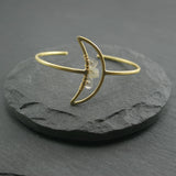 Crescent Cuff - Moonstone