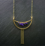 Crescent Necklace - Lapis Lazuli