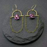 Intuition Earrings - Fuchsia