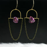 Intuition Earrings - Fuchsia