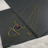 Intuition Necklace - Fuchsia