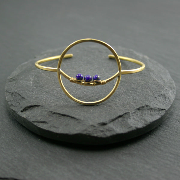 Lunar Cuff - Lapis Lazuli