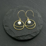 Lunar Earrings - Moonstone