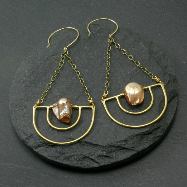 Serenity Earrings - Brown