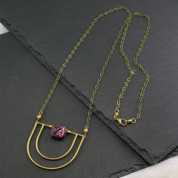 Serenity Necklace - Fuchsia