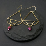 Siren Earrings - Fuchsia