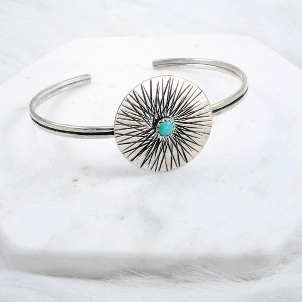 Sunburst Medallion Cuff
