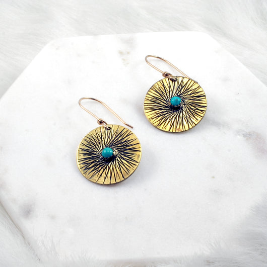Sunburst Medallion Earrings