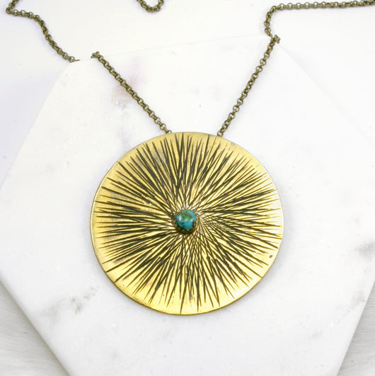 Sunburst Medallion Necklace