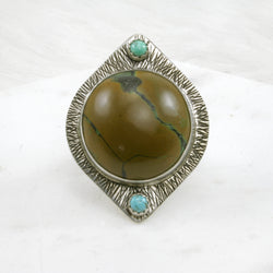 Sunburst Ring C - OOAK - size 8