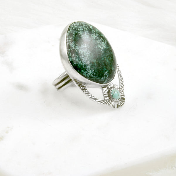Sunburst Ring F - OOAK - size 8.5